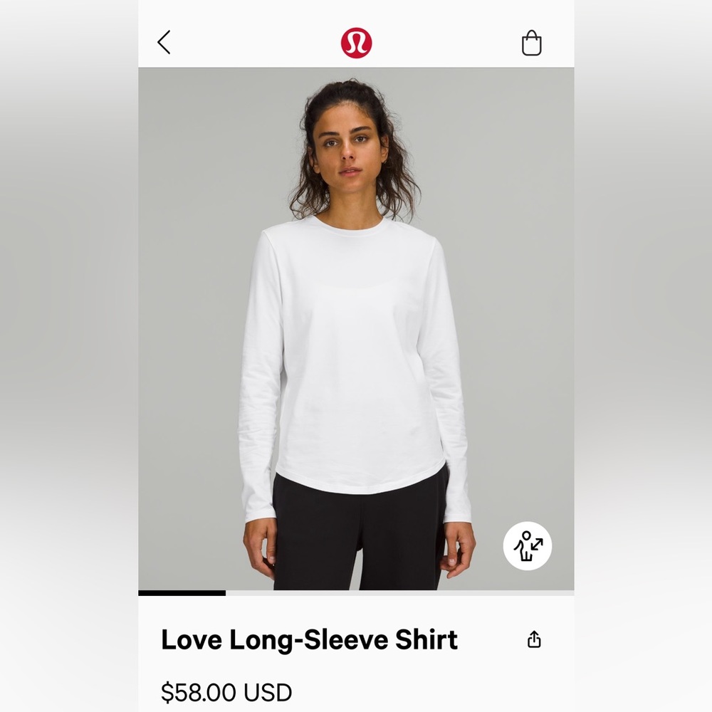 Lululemon love long-sleeve shirt